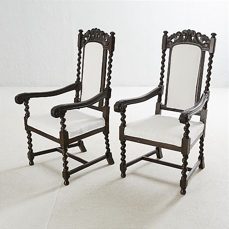Karmstolar i barockstil