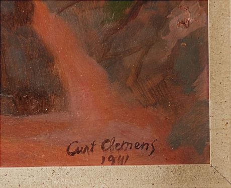 Curt Clemens oljemålning