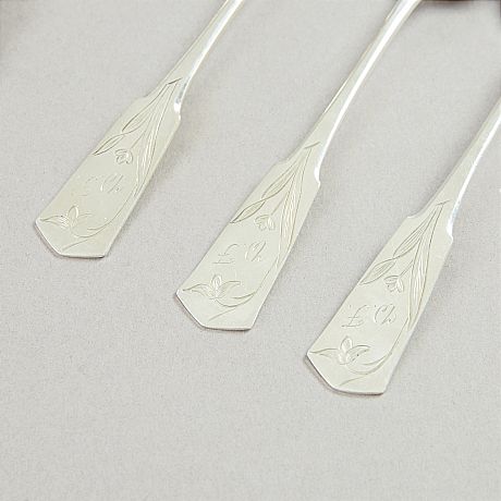 Bordsskedar silver