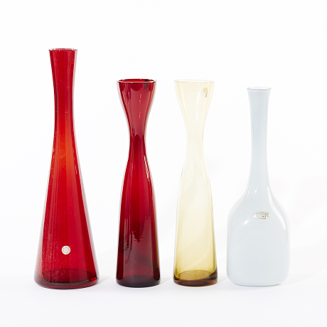 Vaser polykromt glas Sommar