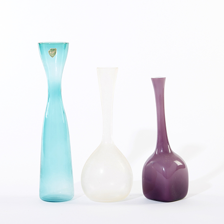 Vaser polykromt glas Sommar