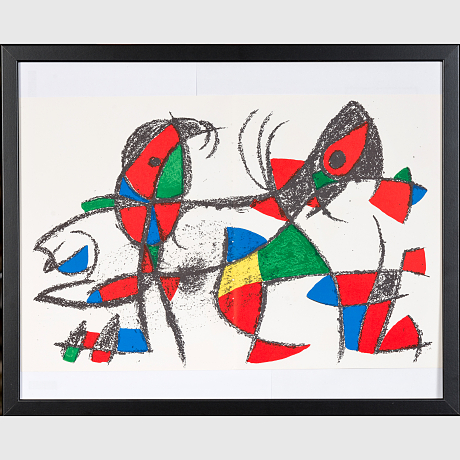 Joan Miro färglitografi