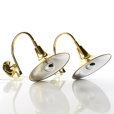 Vägglampor mässing