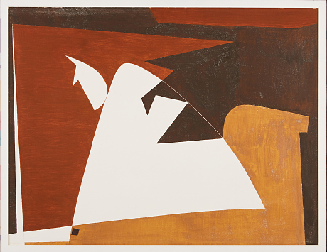 Erik Chambert oljemålning Konkret konst