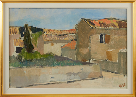 Brita af Klercker oljemålning på duk