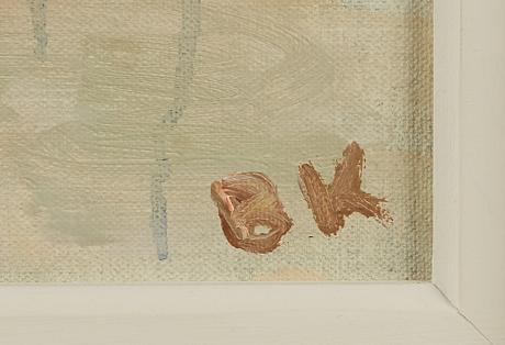 Brita af Klercker oljemålning på duk