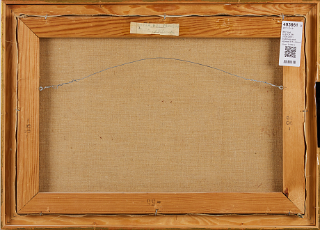 Brita af Klercker oljemålning på duk