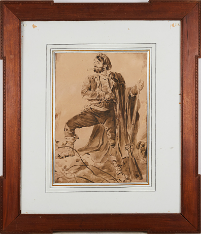 Oidentifierad konstnär tuschteckning