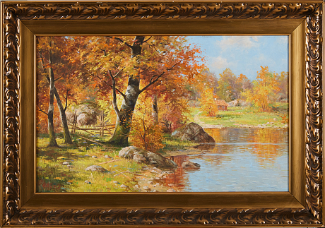 Anshelm Dahl oljemålning