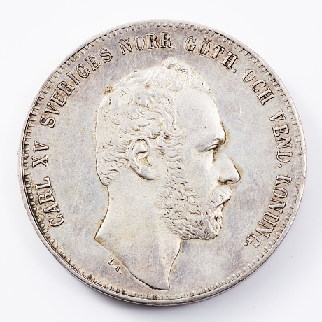 Silvermynt Karl XV