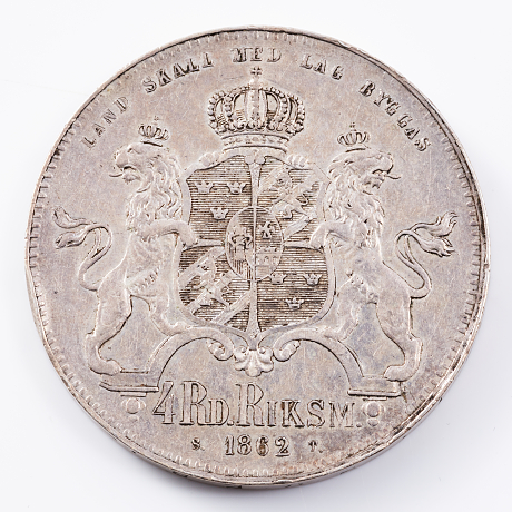 Silvermynt Karl XV