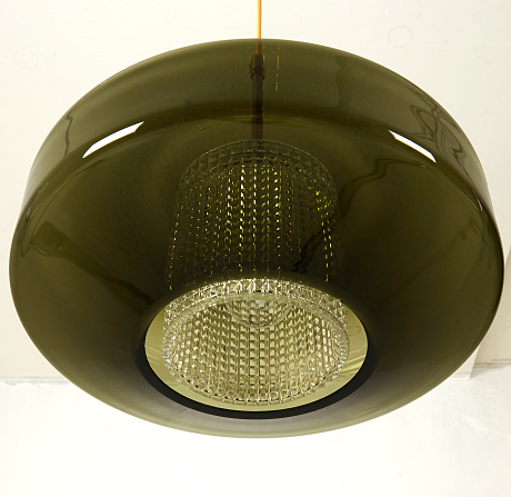 Carl Fagerlund taklampa Orrefors