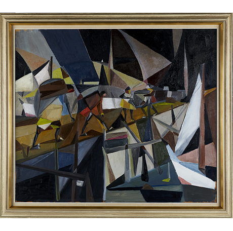 Oljemålning signerad KÅ Nilsson