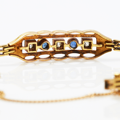 Armband 14 k guld diamanter