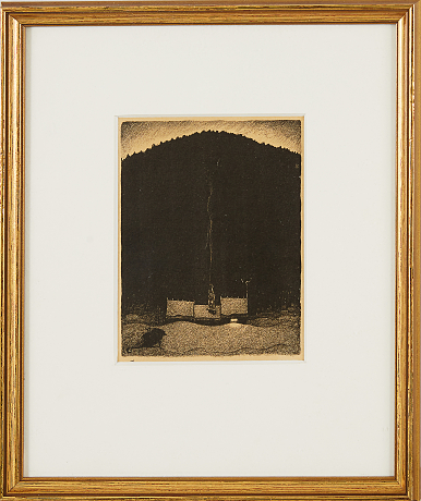 John Bauer litografi ur Troll 