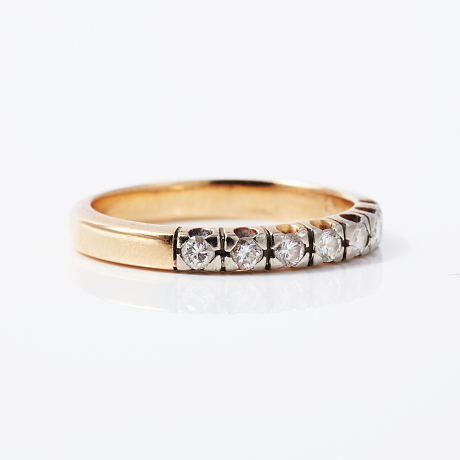 Ring 18 k guld diamanter