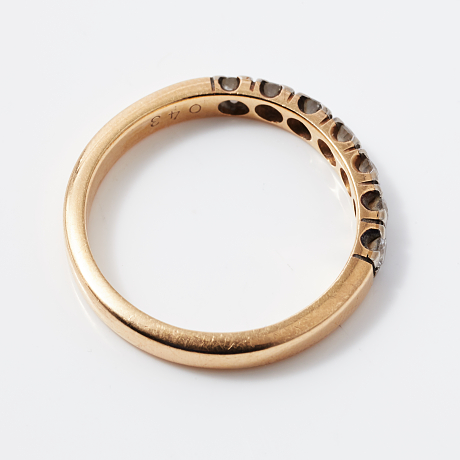 Ring 18 k guld diamanter