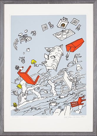 Carl Johan de Geer litografi