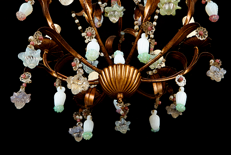 Ljuskrona stomme i metall 1900-talets andra hälft