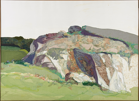 Oidentifierad konstnär textilkonstverk