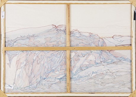 Oidentifierad konstnär textilkonstverk