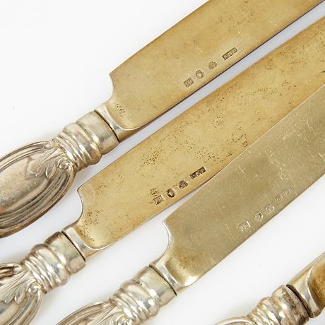 Fruktknivar och smörknivar silver