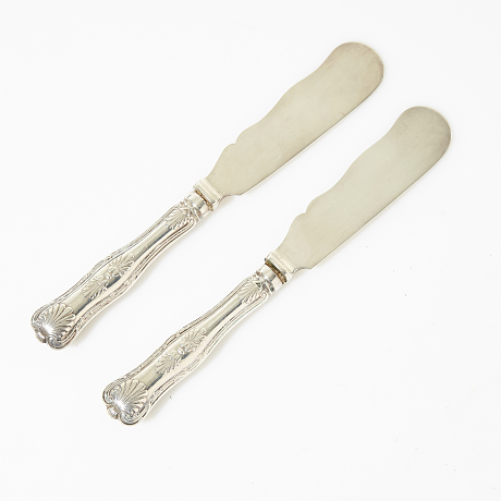 Fruktknivar och smörknivar silver