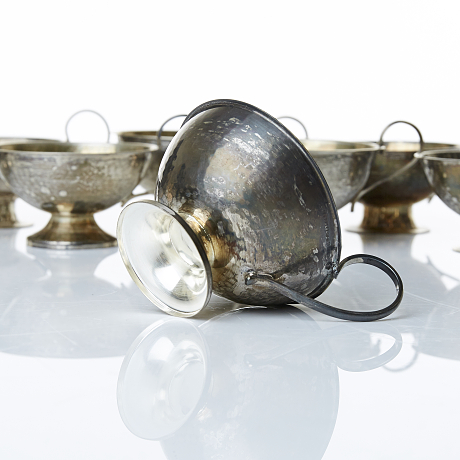 Punschmuggar, silver, 10 stycken