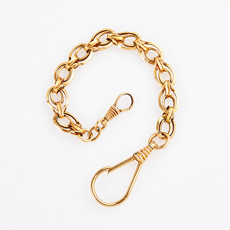 Klockkedja i 18 k guld