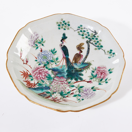 Skål på fot Kina 1800-tal