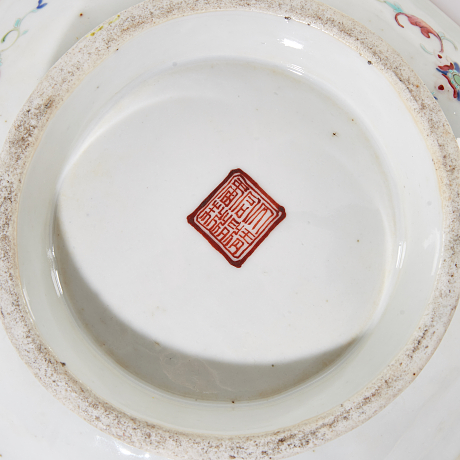 Skål på fot Kina 1800-tal