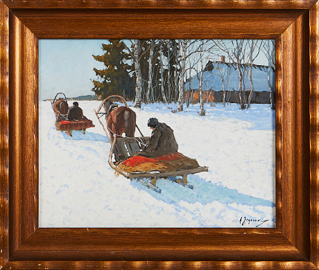 Andrei Afanasievich Yegorov oljemålning