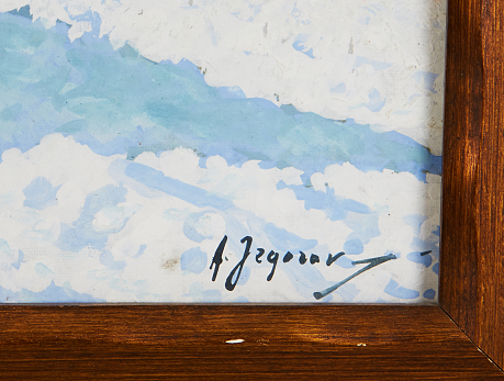 Andrei Afanasievich Yegorov oljemålning