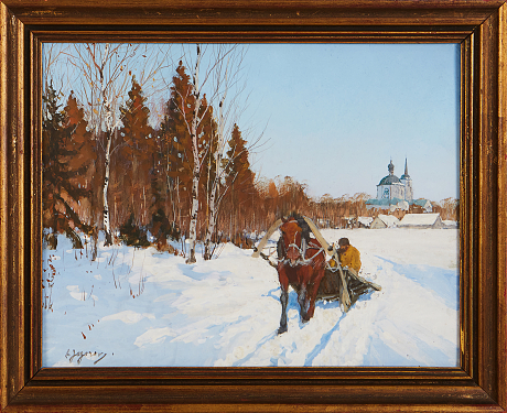 Andrei Afanasievich Yegorov oljemålning