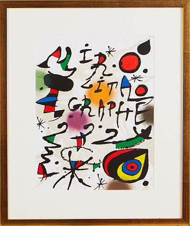 Joan Miro färglitografi