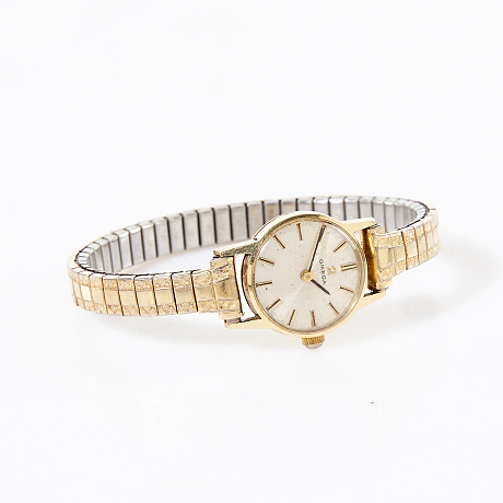 Omega damarmbandsur i 14 k guld