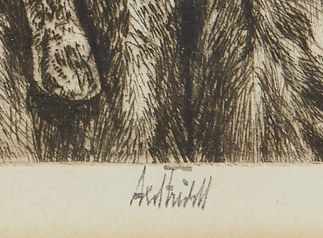 Axel Fridell etsning