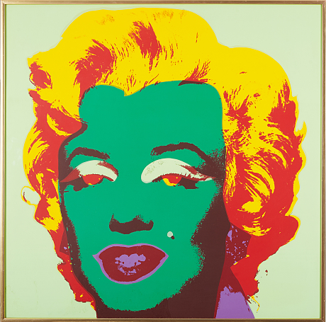 Andy Warhol färgserigrafi efter