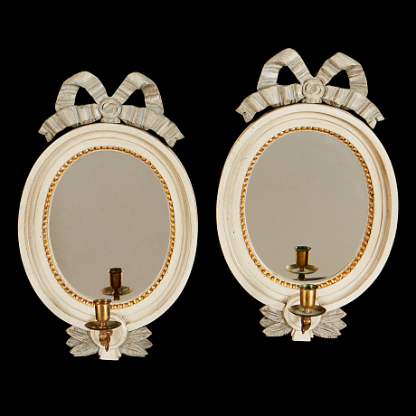 Spegellampetter gustaviansk stil