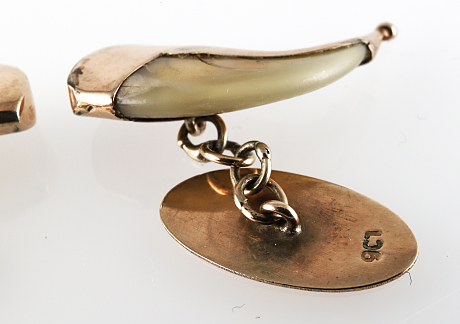 Manchettknappar 9 k guld 