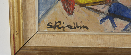 Stig Kjellin oljemålning