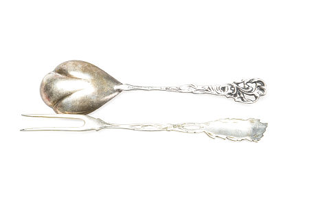 Samling silver bl a dosa