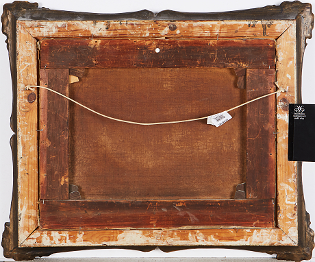 Oidentifierad konstnär oljemålning