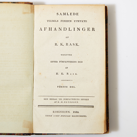 Rasks tidigare otryckta avhandlingar