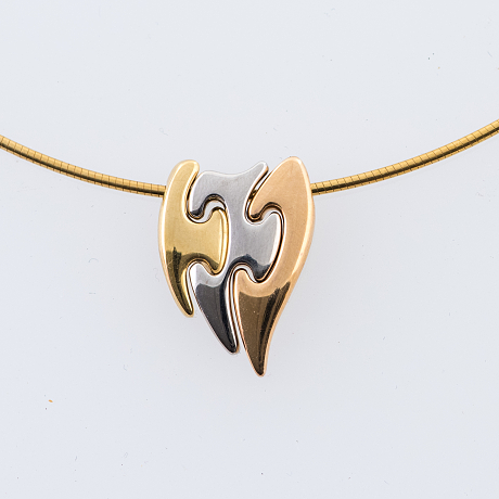 Hängmycke i guld av Georg Jensen