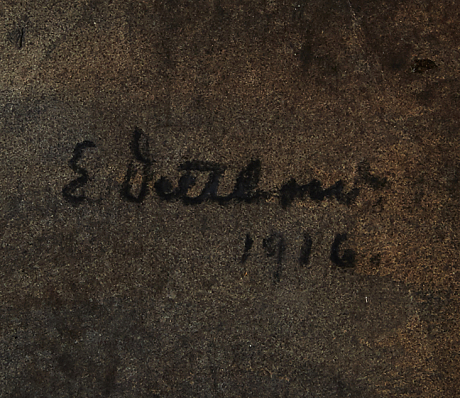 Erik Dettow akvarell