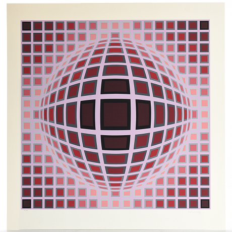 Victor Vasarely Färgserigrafi