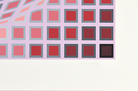 Victor Vasarely Färgserigrafi