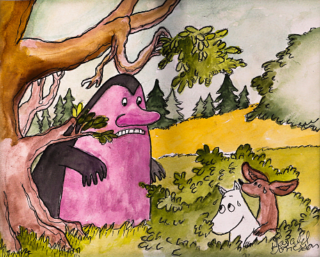 Harald Sonesson originalillustration Mumin