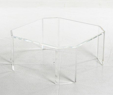 Soffbord plexiglas 1900-tal